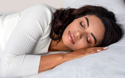 woman enjoying peaceful sleep